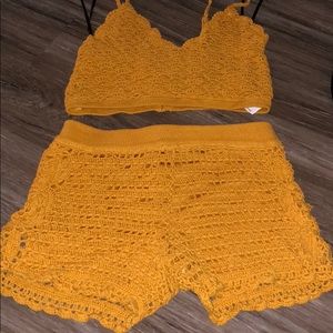 Crochet short set
